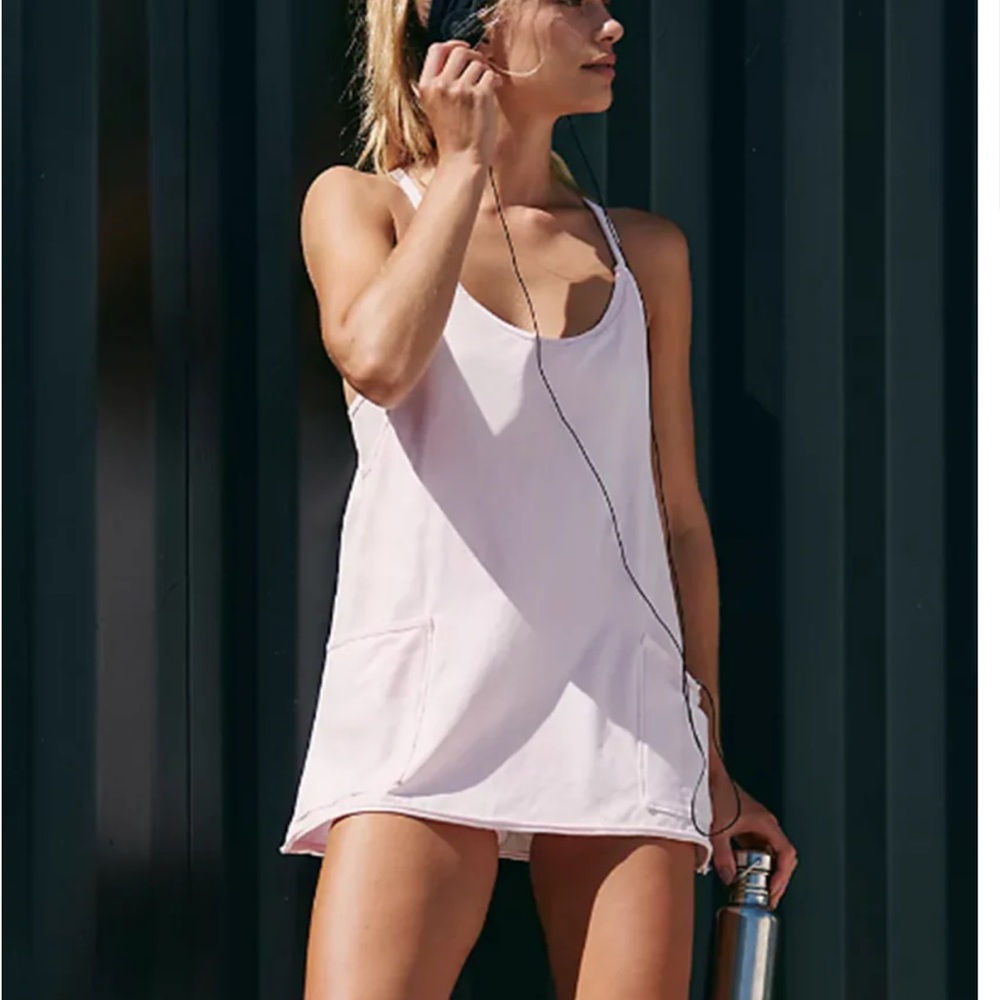 NWT FP Light Pink Hot Shot Mini Dress